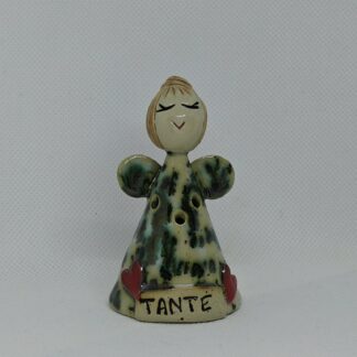 #54 Vase engel med tekst: Tante